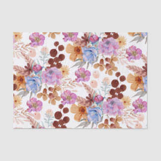 Papel de tejidos - Flores acuáticas brillantes
