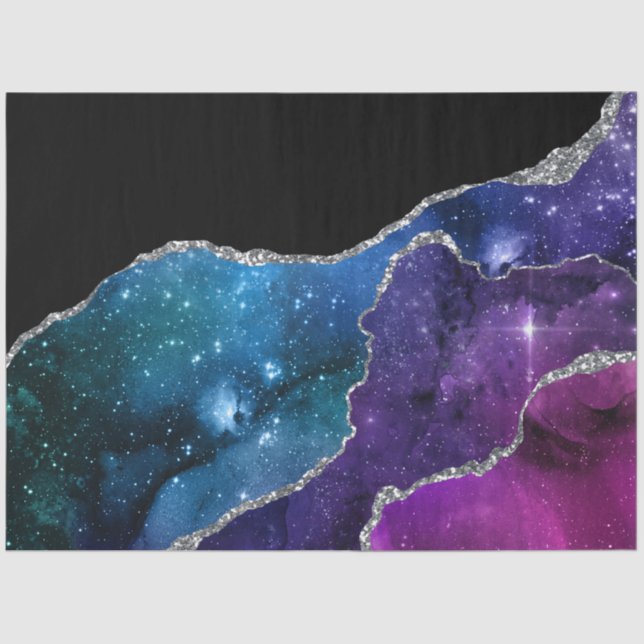 Papel de tejidos Galaxy Agate Series Design 23 (Anverso)
