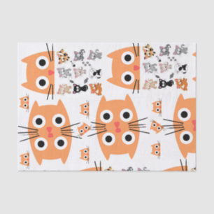 Papel de tejidos Gatos caprichosos