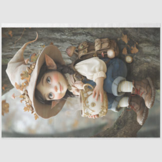 Papel de tejidos Gorra Pixie Beige