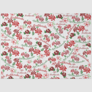 Papel de tejidos hawaiano Hibiscus Mele Kalikimaka