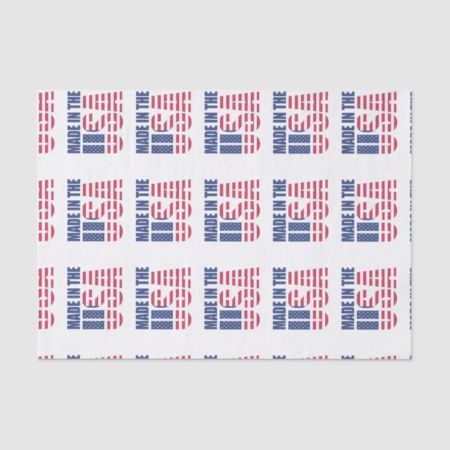 Papel de tejidos hecho en Estados Unidos (Anverso)