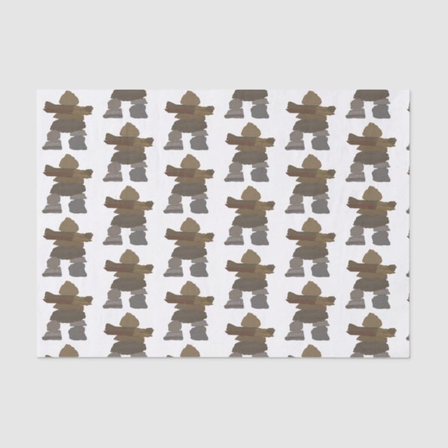 Papel de tejidos Inukshuk (Anverso)