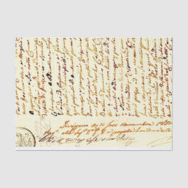 Papel de tejidos manuscritos de documentos de époc