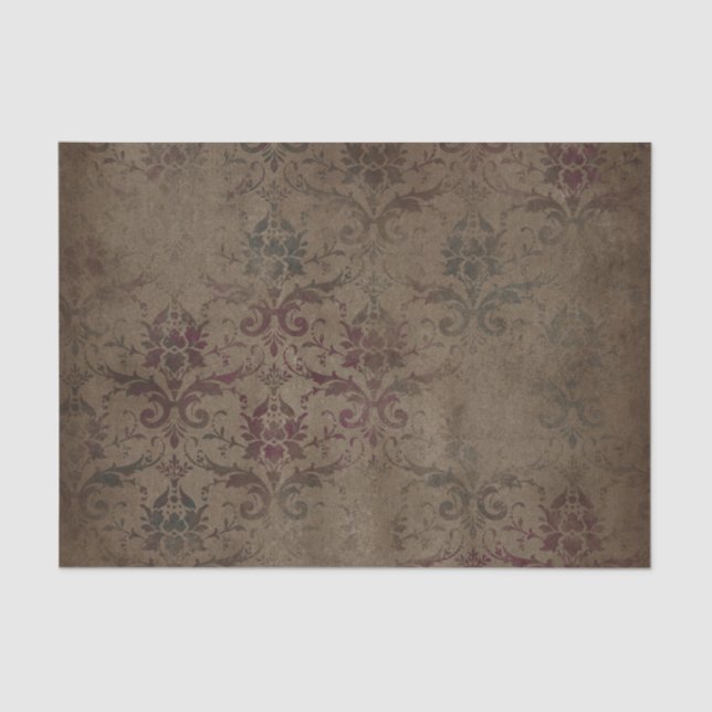 Papel de tejidos marrones góticos de Victoria | El (Anverso)