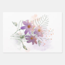 Papel de tejidos morado para flores silvestres