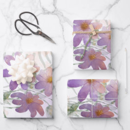 Papel de tejidos morado para flores silvestres