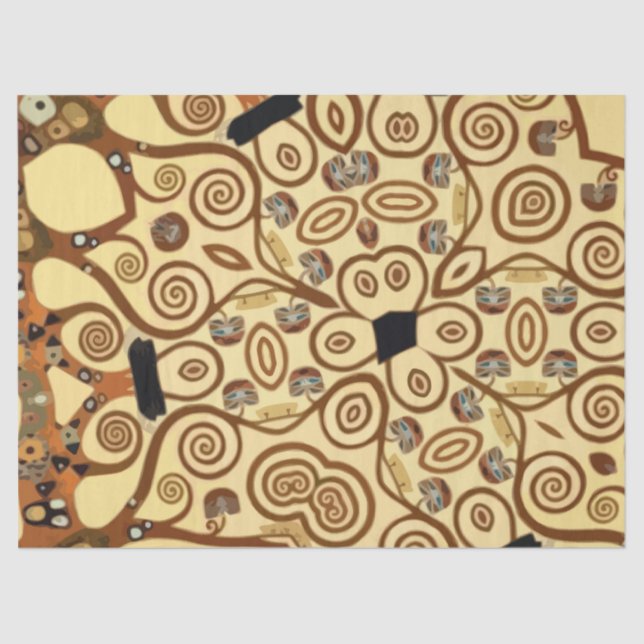 Papel de tejidos motivo de Klimt (Anverso)