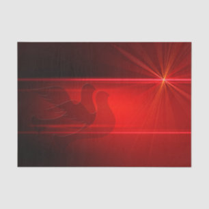 Papel de tejidos navidades/palomas rojas