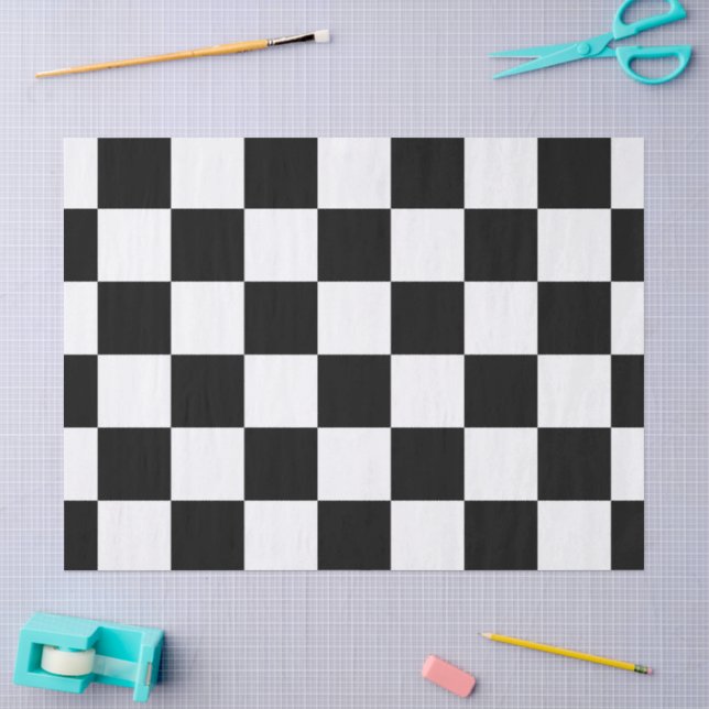 Papel de tejidos negro y blanco (Artesanía)