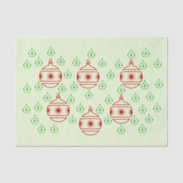 Papel de tejidos - Ornamentos de árbol redondo