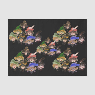 Papel de tejidos para damas brillantes