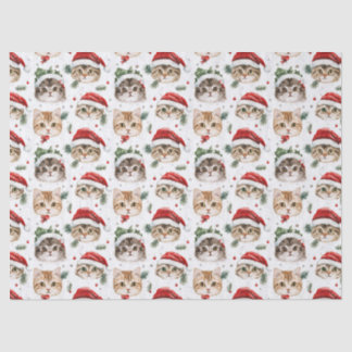 Papel de tejidos para gatos de navidades
