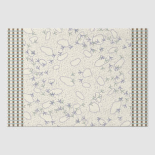 Papel de tejidos para las pistas de aves de madera