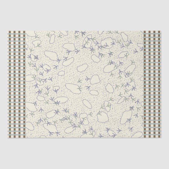 Papel de tejidos para las pistas de aves de madera (Anverso)