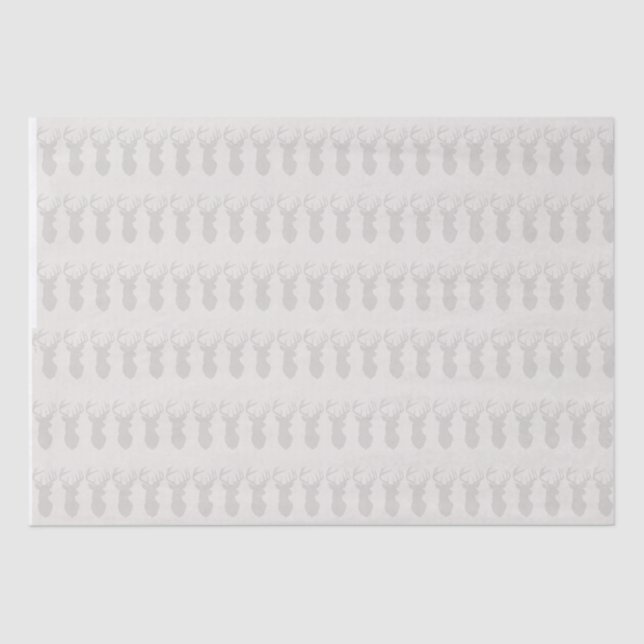 Papel de tejidos para navidades - Renos (Anverso)