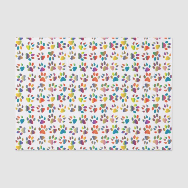 Papel de tejidos para perros y gatos caprichosos (Anverso)