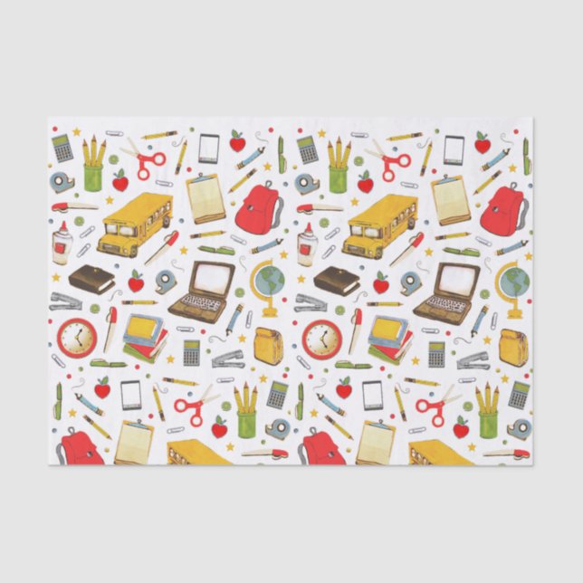 Papel de tejidos para profesores de escuela (Anverso)