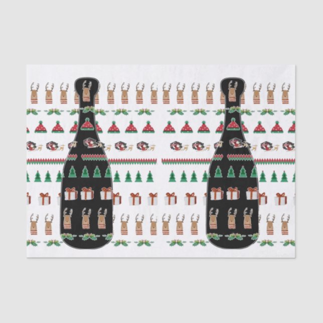 Papel de tejidos para regalos envolviendo a mamá,  (Anverso)