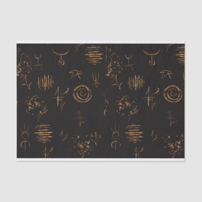 Papel de tejidos para signos de bruja