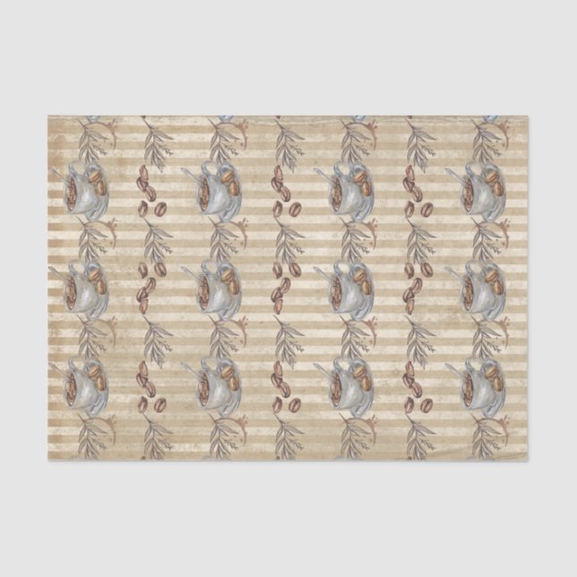 Papel de tejidos para tazas de café (Anverso)