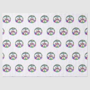 Papel de tejidos - Paz y amor