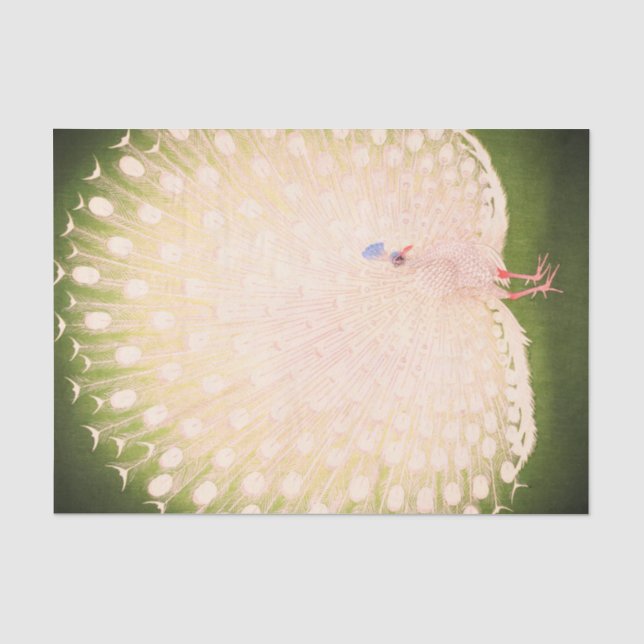 Papel de tejidos PEACOCK JAPONÉS (Anverso)