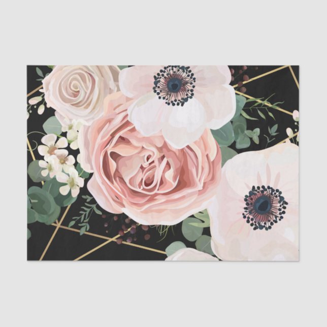 Papel de tejidos personalizado Jardín geométrico n (Anverso)