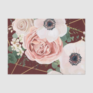 Papel de tejidos personalizado Vino geométrico de 