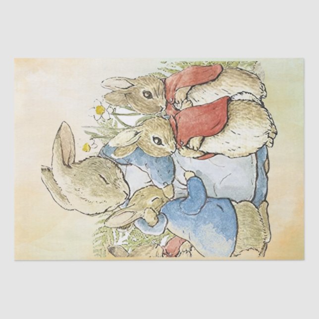 Papel de tejidos Peter Rabbit 8 (Anverso)