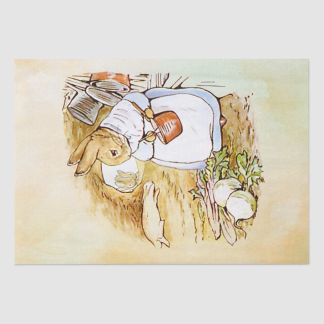 Papel de tejidos Peter Rabbit (turnip) (Anverso)