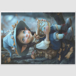 Papel de tejidos Pixie Blue Gorra Pastels