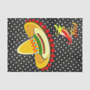 Papel de tejidos Pollo blanco negro un punto, pimi