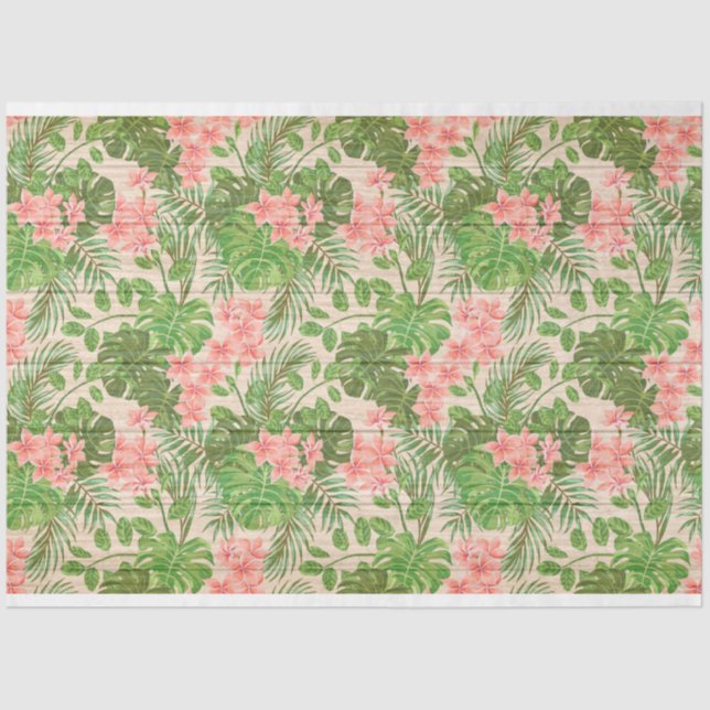 Papel de tejidos popular moderno con flores de mad (Anverso)