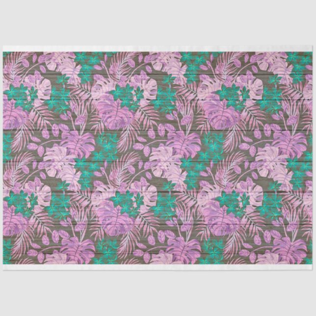 Papel de tejidos popular moderno con flores de mad (Anverso)