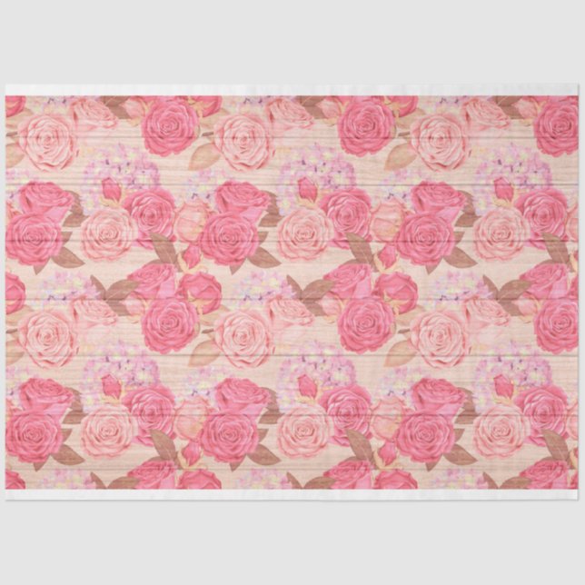 Papel de tejidos popular moderno con flores de mad (Anverso)