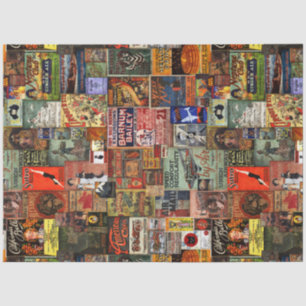 Papel de tejidos publicitarios de época