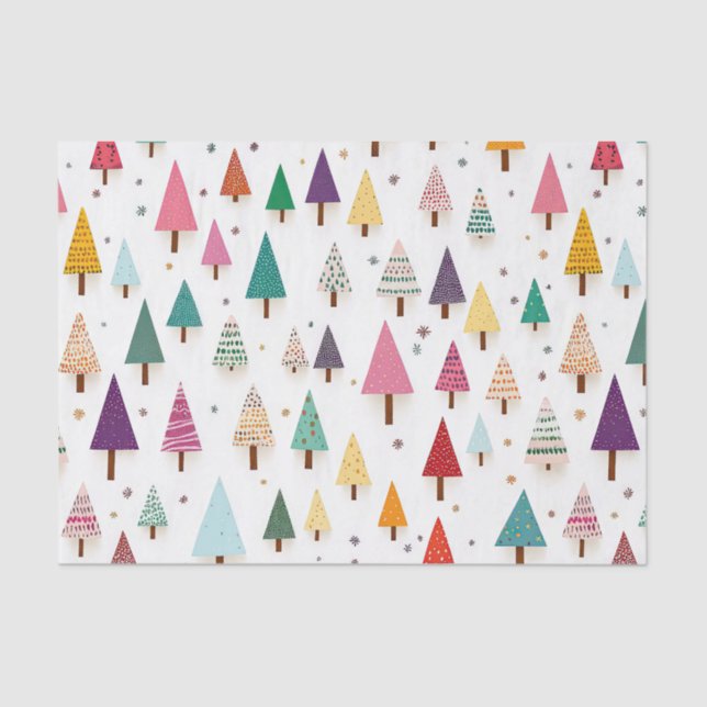 Papel de tejidos retro para la Navidad (Anverso)