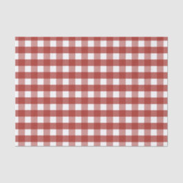 Papel de tejidos rojo y blanco de Gingham