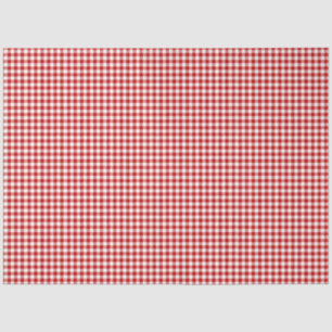 Papel de tejidos rojo y blanco del patrón de Gingh