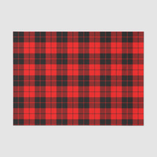 Papel de tejidos rojo y negro