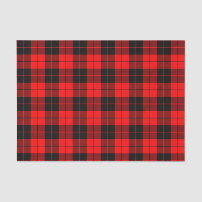 Papel de tejidos rojo y negro (Anverso)