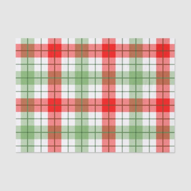 Papel de tejidos rojo y verde (Anverso)