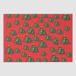 Papel de tejidos rojos para navidades