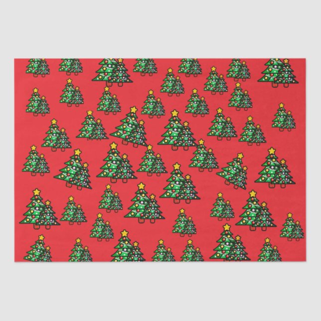 Papel de tejidos rojos para navidades (Anverso)