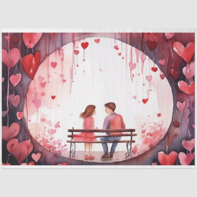 Papel de tejidos románticos (Anverso)