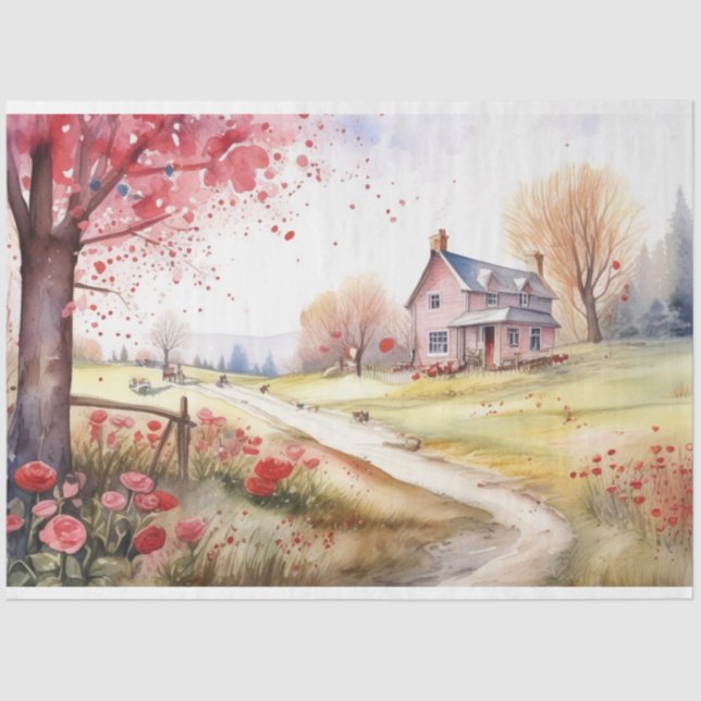 Papel de tejidos románticos (Anverso)