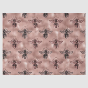Papel de tejidos Rosa Gold Bee Series Design 9