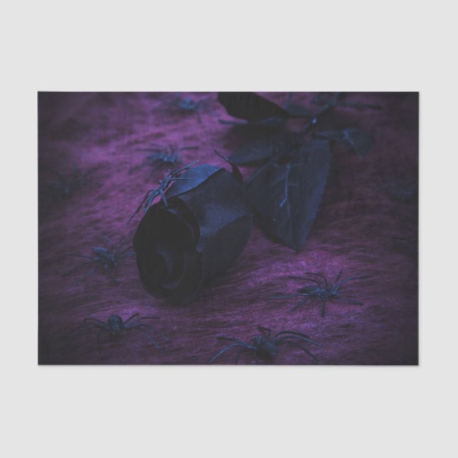 Papel de tejidos Rosa negro (Anverso)