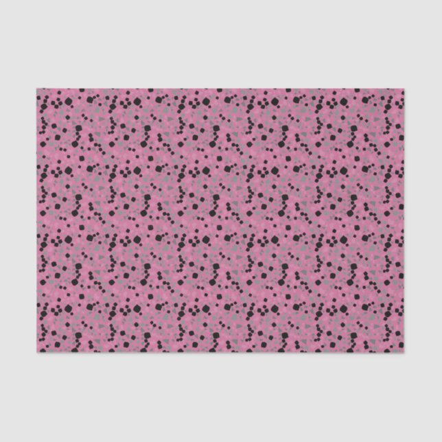 Papel de tejidos rosa simple y moderno de Terrazzo (Anverso)